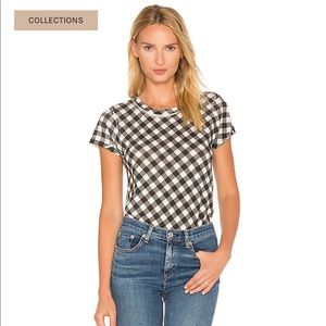 Rag & Bone Gingham Slim Tee